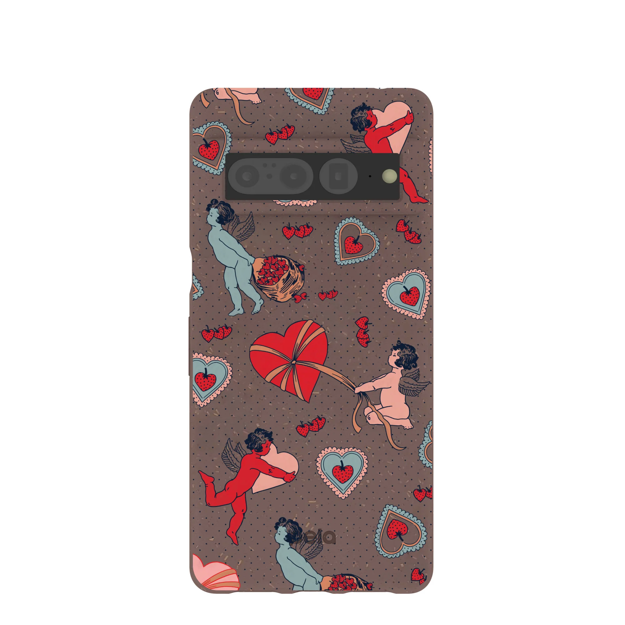Chocolate Brown Strawberry Cupid Google Pixel 7 Pro Case