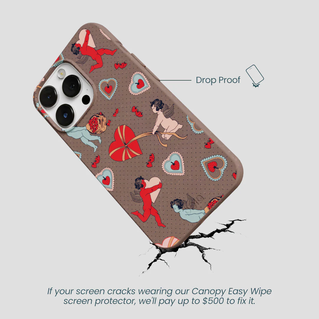 Chocolate Brown Strawberry Cupid iPhone 13 Pro Max Case - Image 5