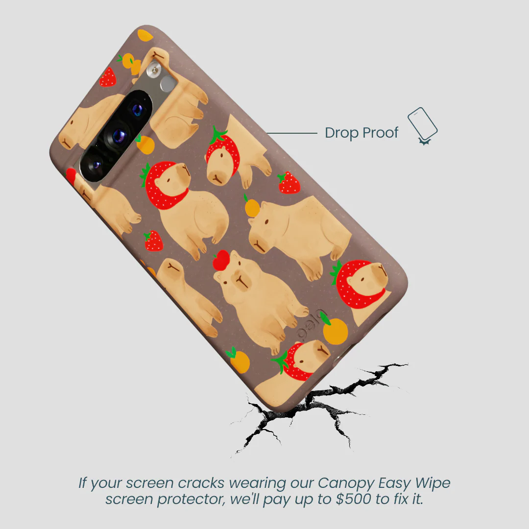 Chocolate Brown Sweet Capybaras Google Pixel 8 Pro Case - Image 5