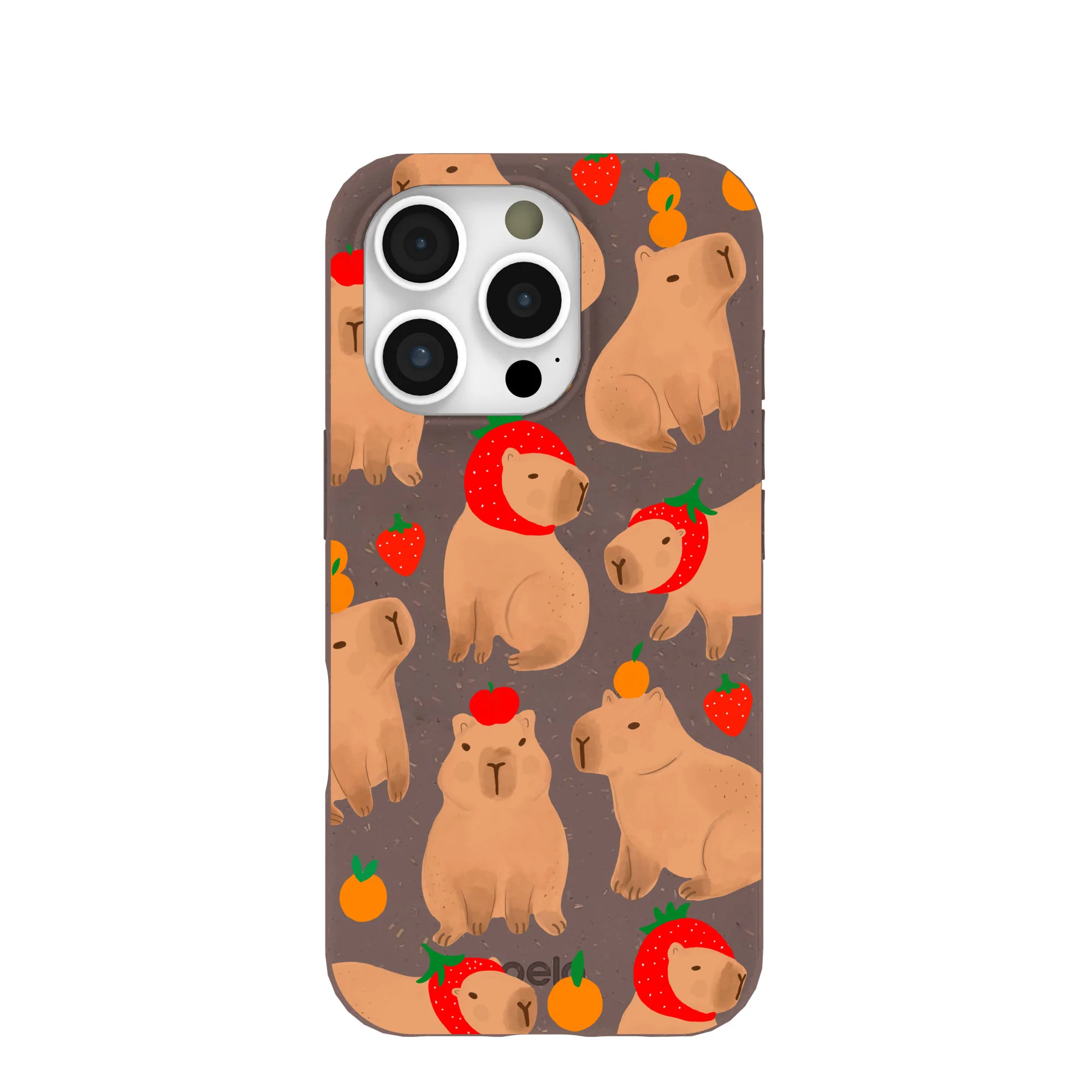 Chocolate Brown Sweet Capybaras iPhone 16 Pro Case