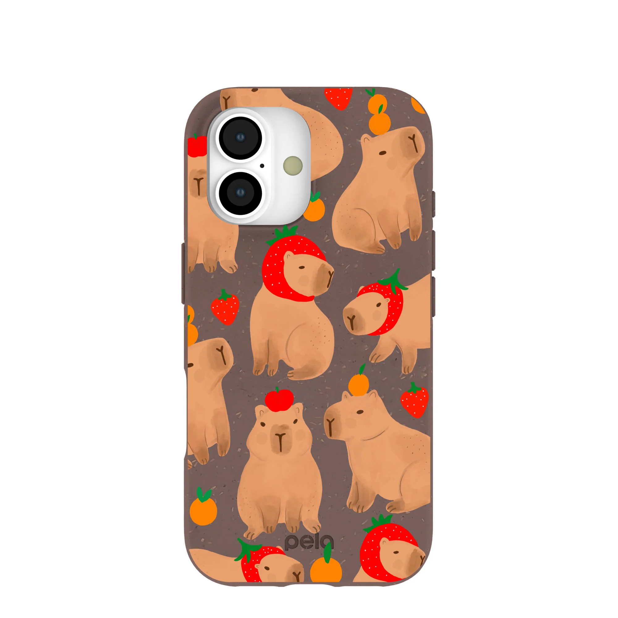 Chocolate Brown Sweet Capybaras iPhone 17 Case