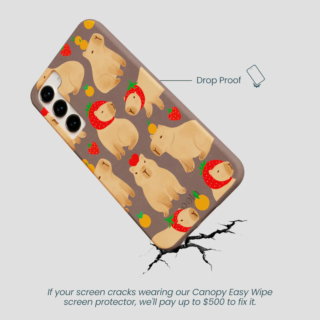 Chocolate Brown Sweet Capybaras Samsung Galaxy S23+(Plus) Case - Image 5