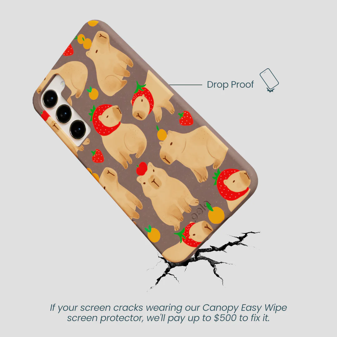 Chocolate Brown Sweet Capybaras Samsung Galaxy S24+(Plus) Case - Image 5