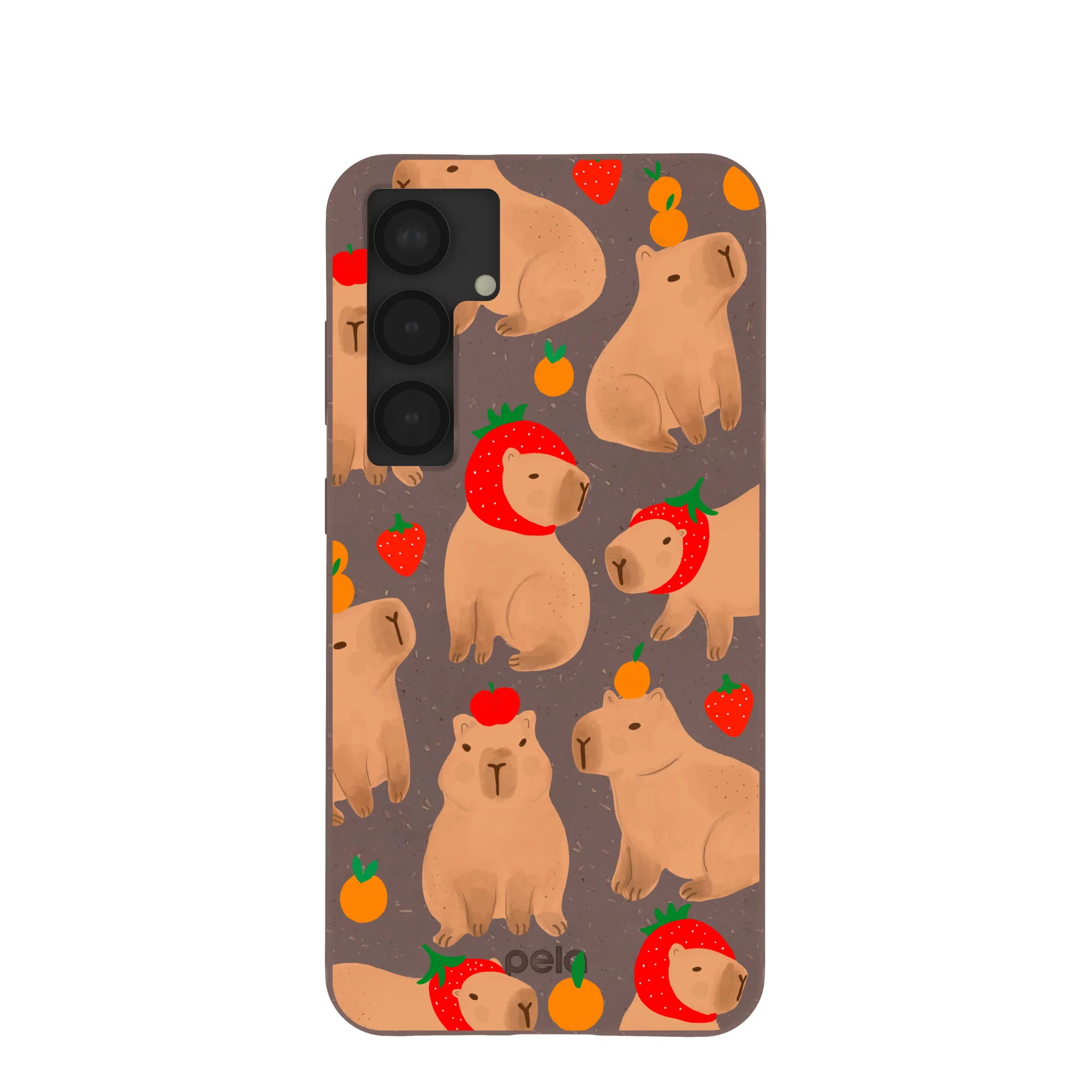 Chocolate Brown Sweet Capybaras Samsung Galaxy S25+(Plus) Case