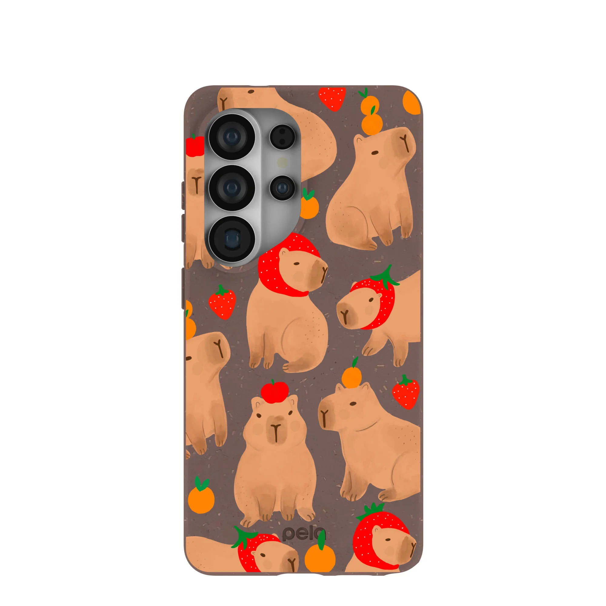 Chocolate Brown Sweet Capybaras Samsung Galaxy S26 Ultra Case