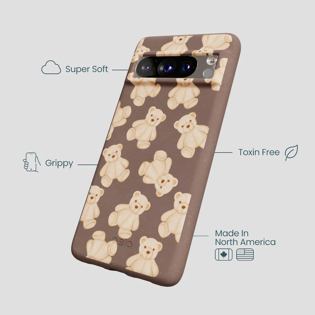 Chocolate Brown Teddy Love Google Pixel 8 Pro Case - Image 4