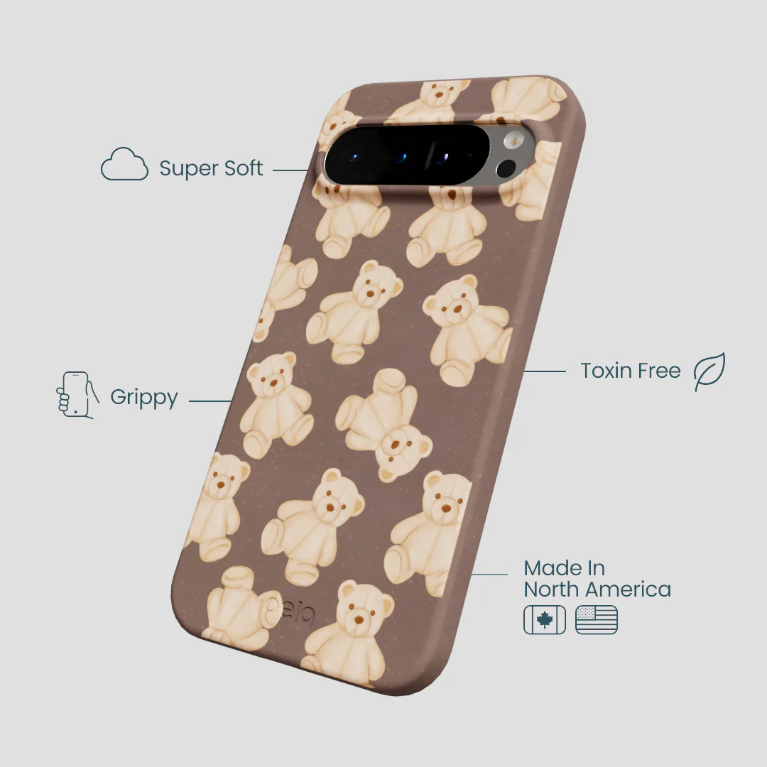 Chocolate Brown Teddy Love Google Pixel 9 Pro XL Case - Image 4