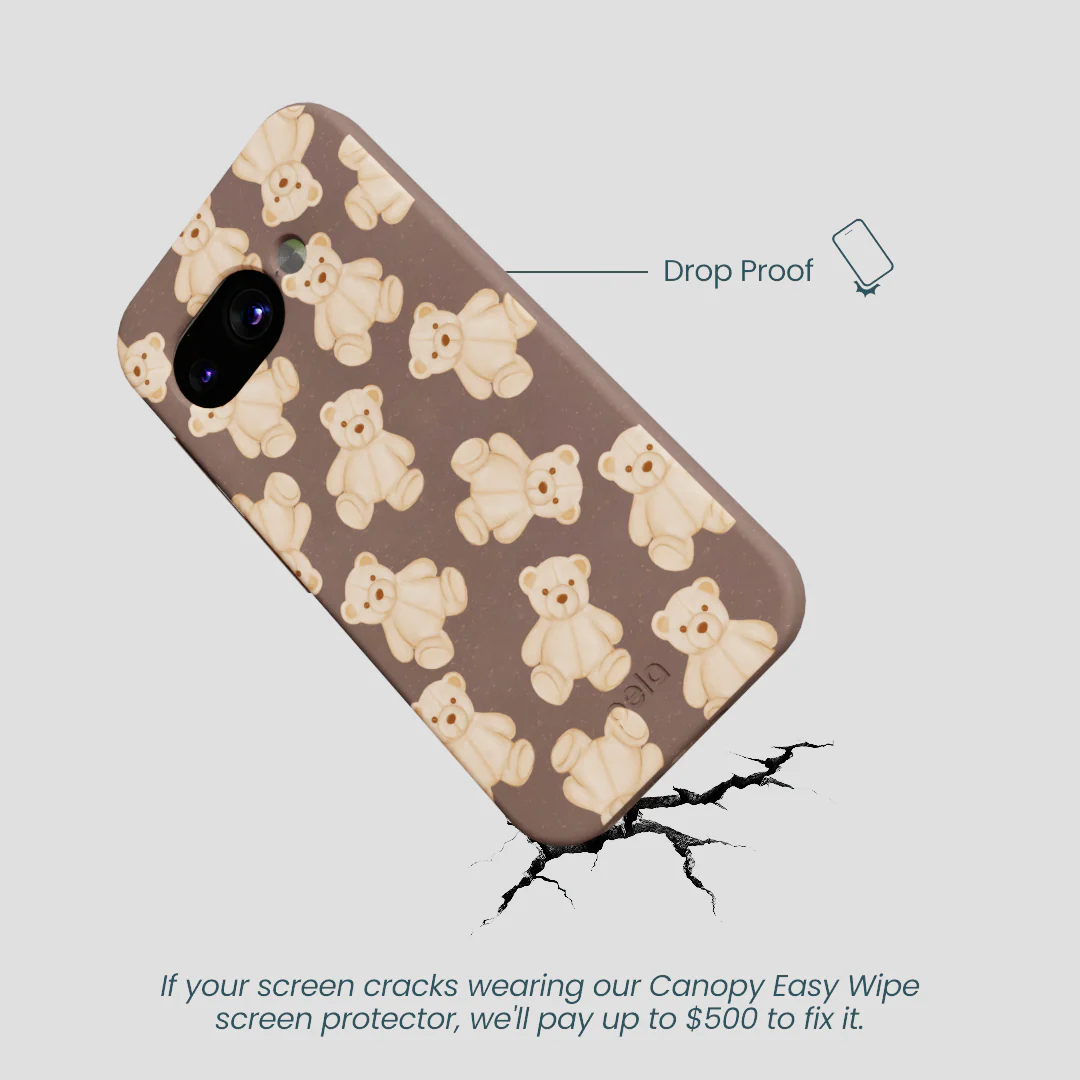 Chocolate Brown Teddy Love Google Pixel 9a Case - Image 5