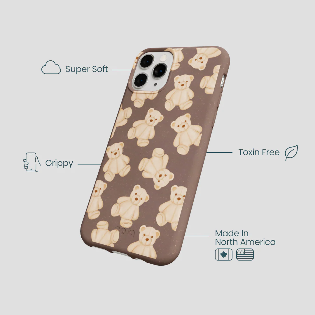 Chocolate Brown Teddy Love iPhone 11 Pro Case - Image 4