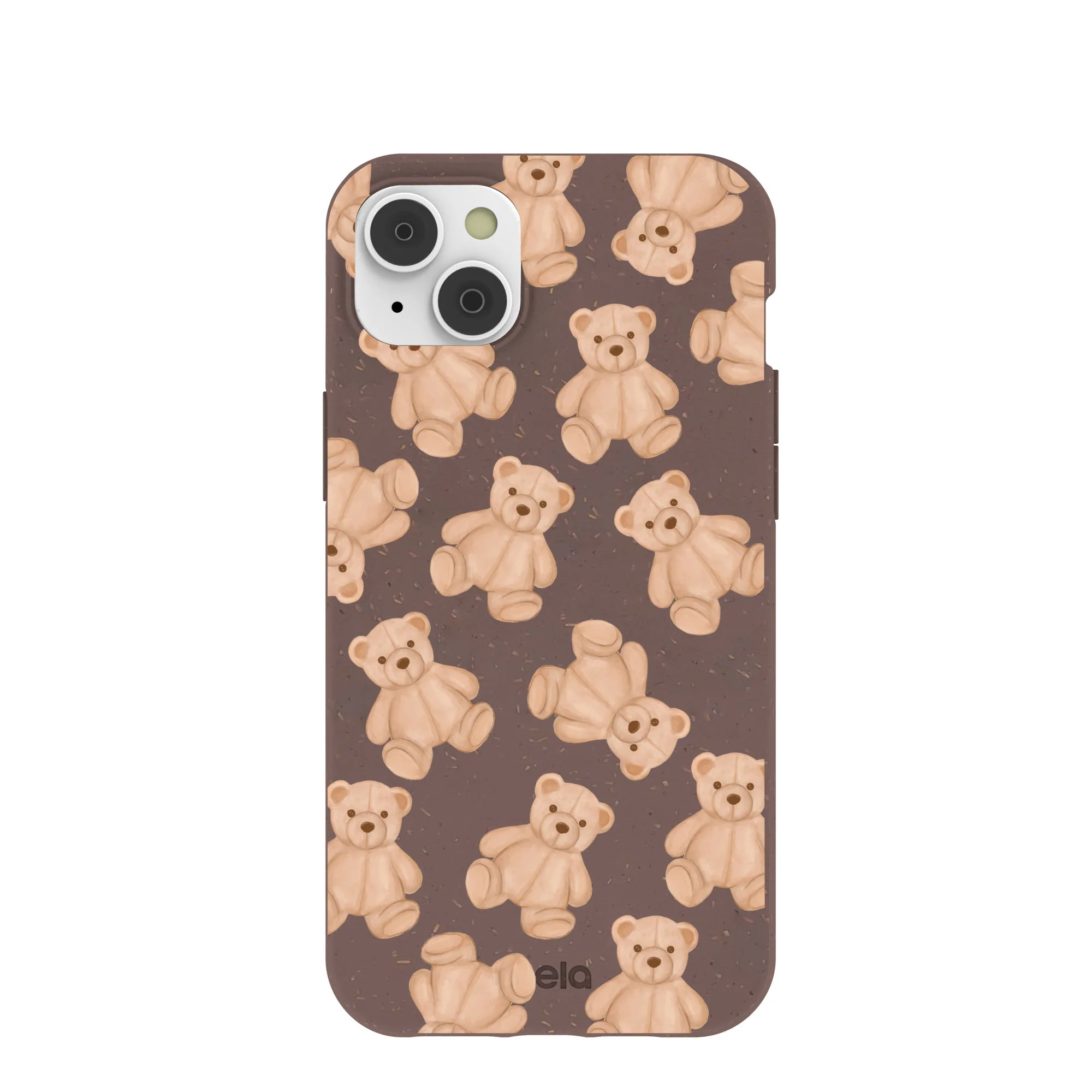 Chocolate Brown Teddy Love iPhone 14 Plus Case