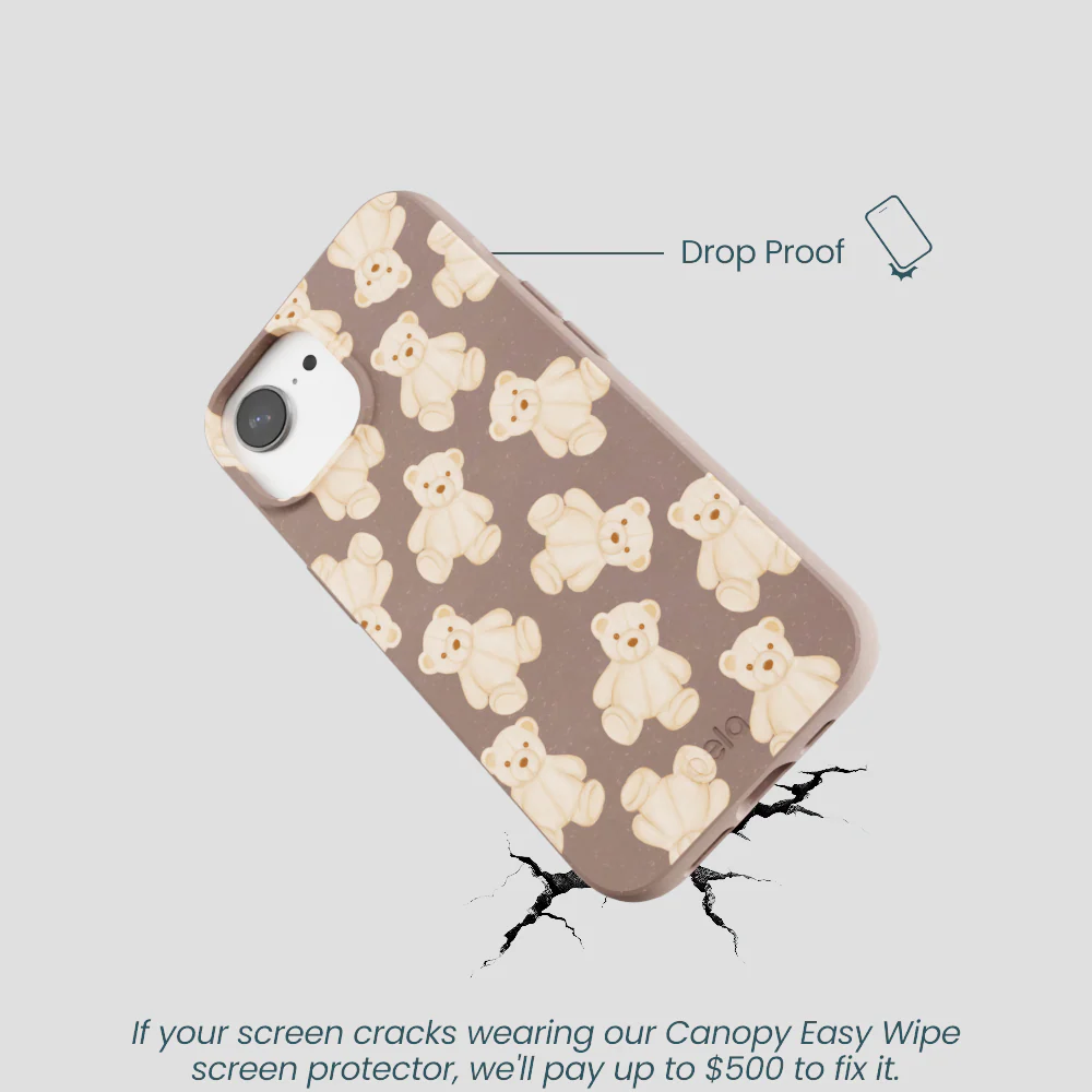 Chocolate Brown Teddy Love iPhone 16e/17e Case - Image 5