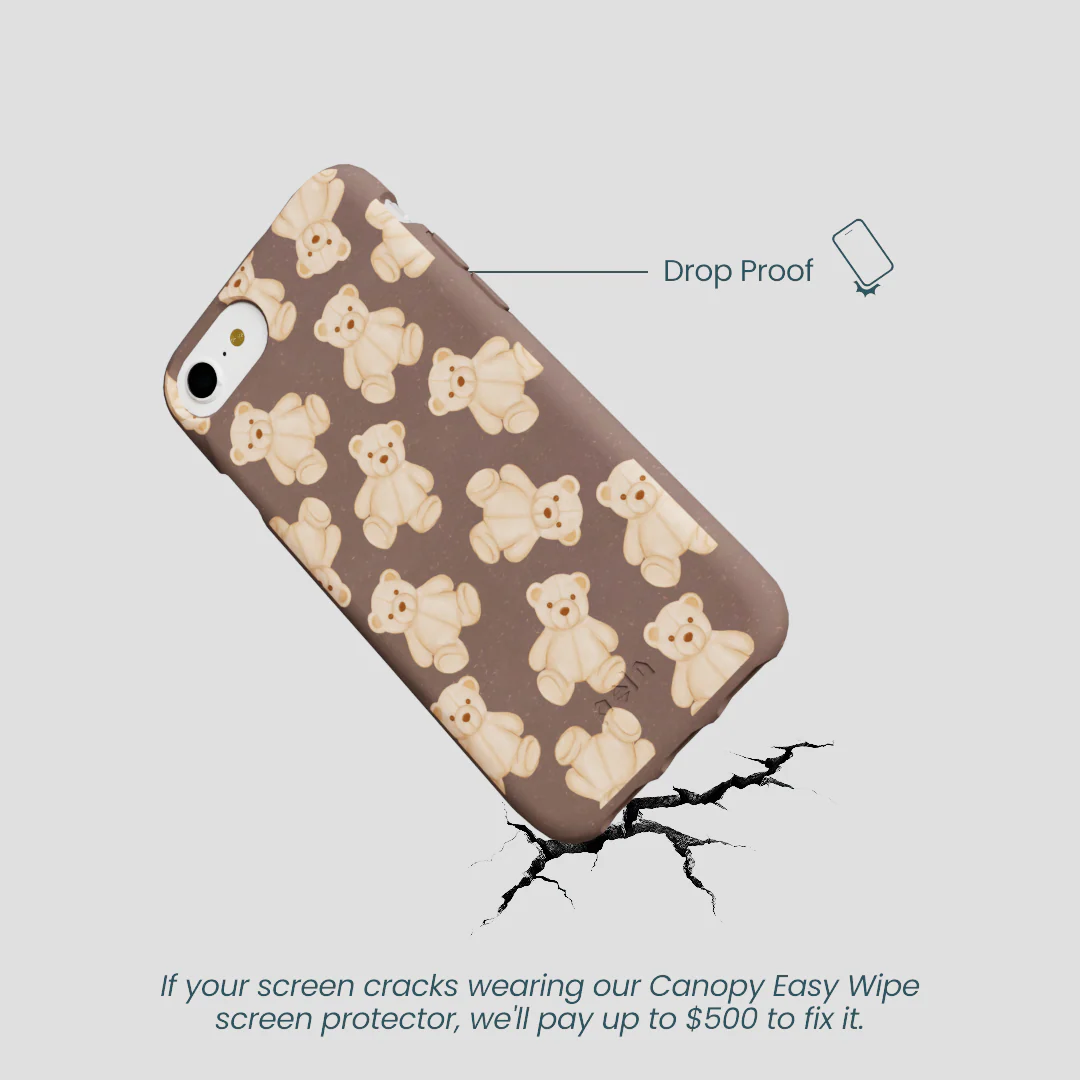 Chocolate Brown Teddy Love iPhone 6/6s/7/8/SE Case - Image 5