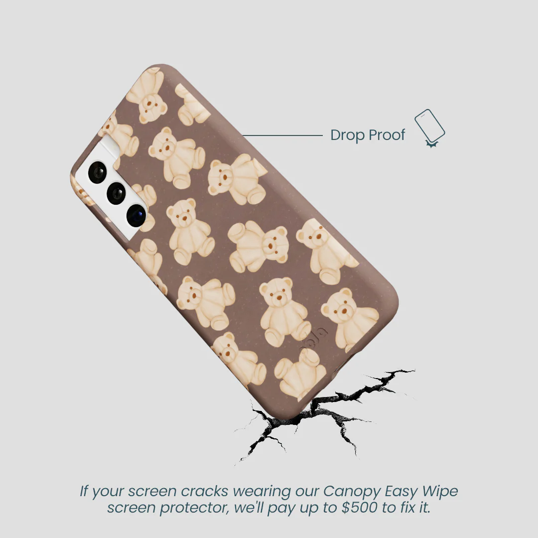 Chocolate Brown Teddy Love Samsung Galaxy S21 Case - Image 5