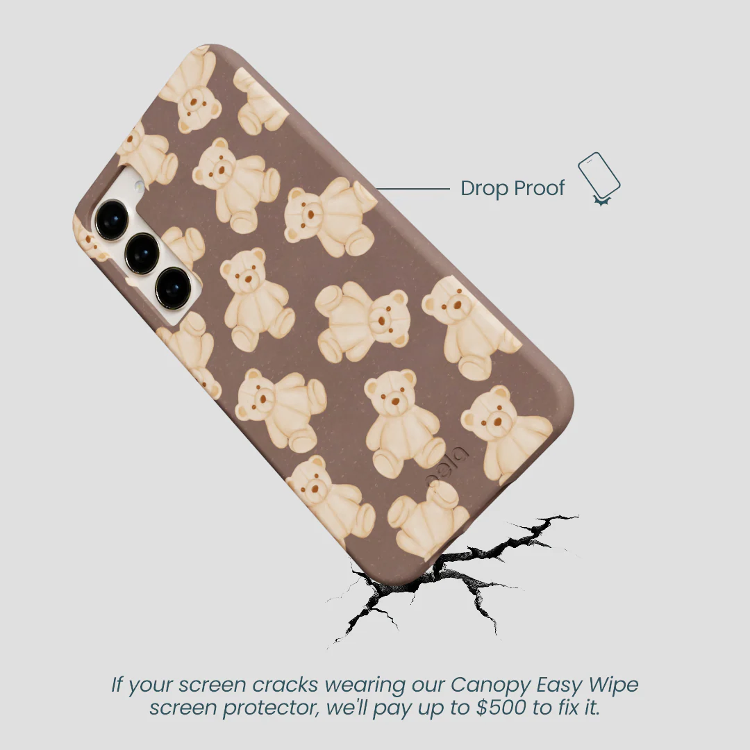 Chocolate Brown Teddy Love Samsung Galaxy S24+(Plus) Case - Image 5