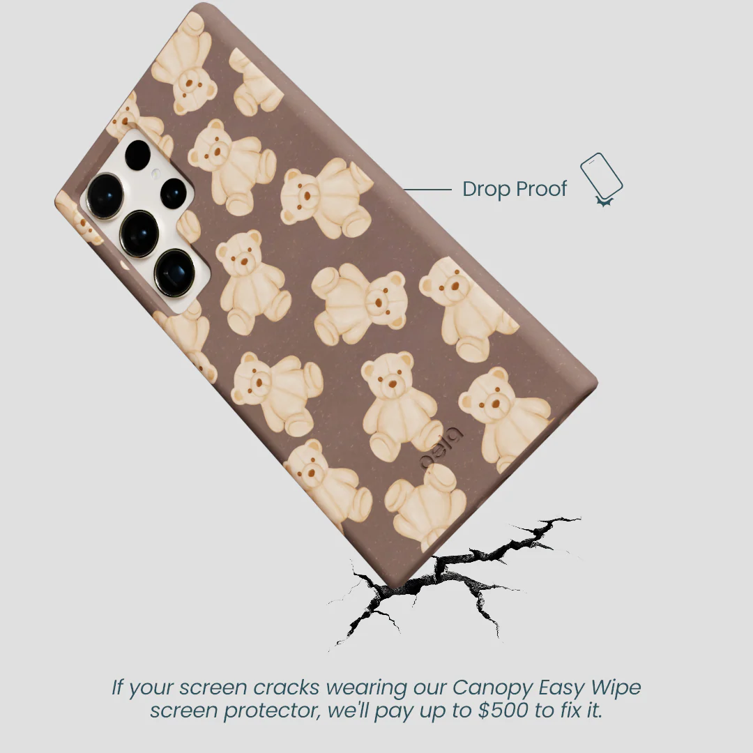 Chocolate Brown Teddy Love Samsung Galaxy S24 Ultra Case - Image 5
