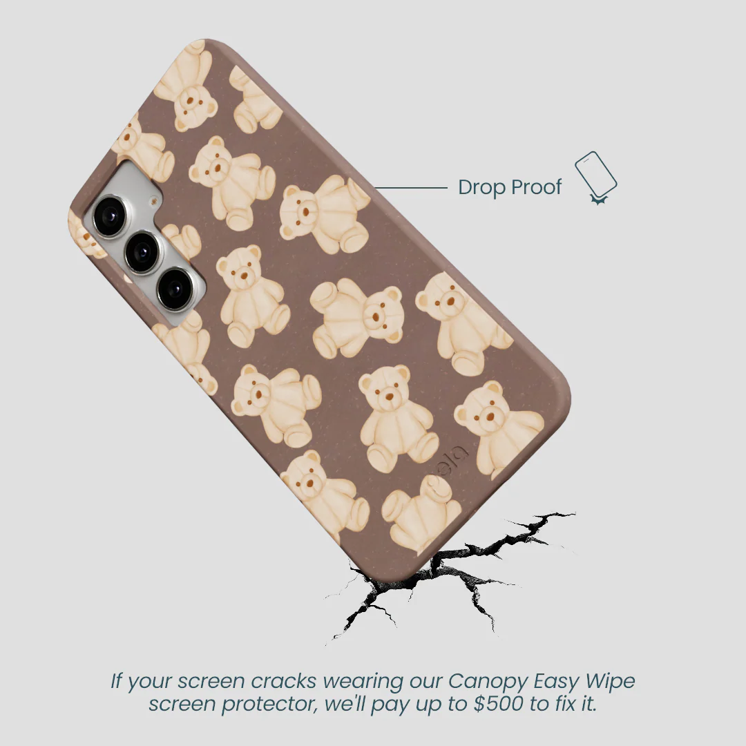 Chocolate Brown Teddy Love Samsung Galaxy S25+(Plus) Case - Image 5