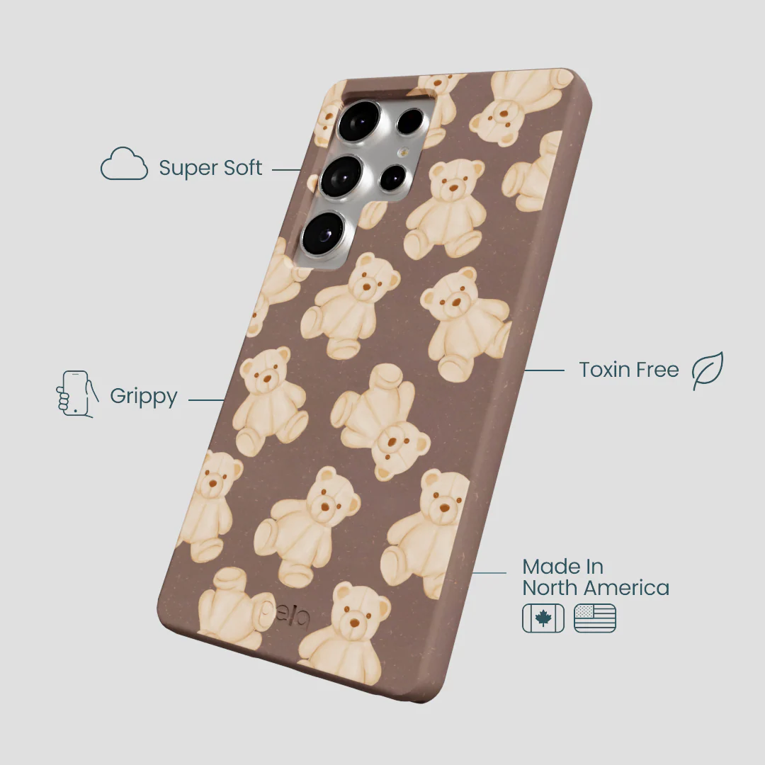 Chocolate Brown Teddy Love Samsung Galaxy S25 Ultra Case - Image 4