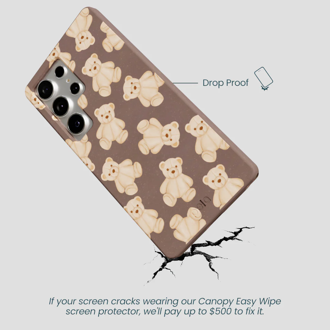 Chocolate Brown Teddy Love Samsung Galaxy S25 Ultra Case - Image 5
