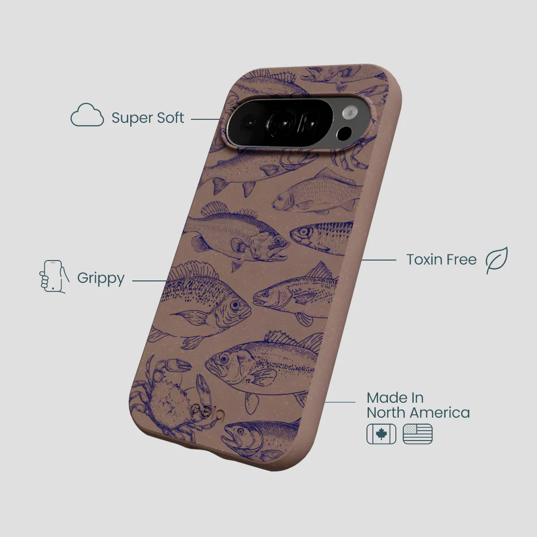 Chocolate Brown Vintage Catch Google Pixel 10/10 Pro Case - Image 4