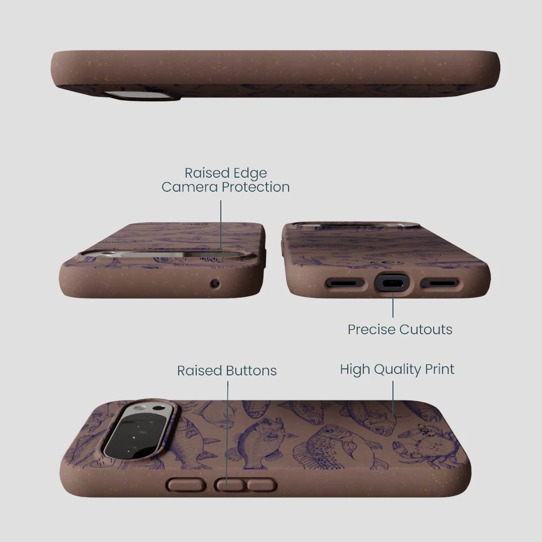 Chocolate Brown Vintage Catch Google Pixel 10 Pro XL Case - Image 3
