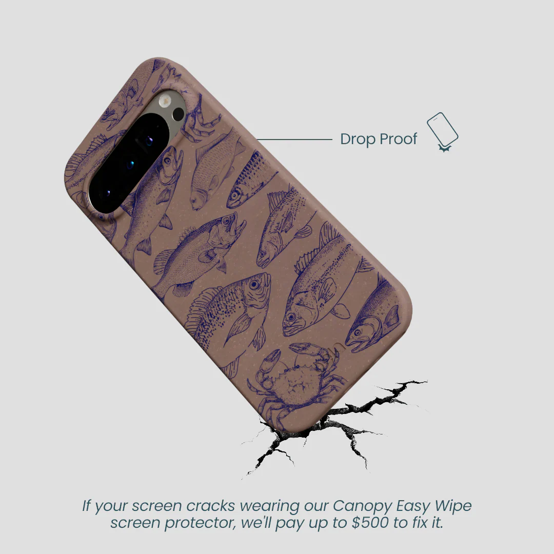 Chocolate Brown Vintage Catch Google Pixel 9/9 Pro Case - Image 5