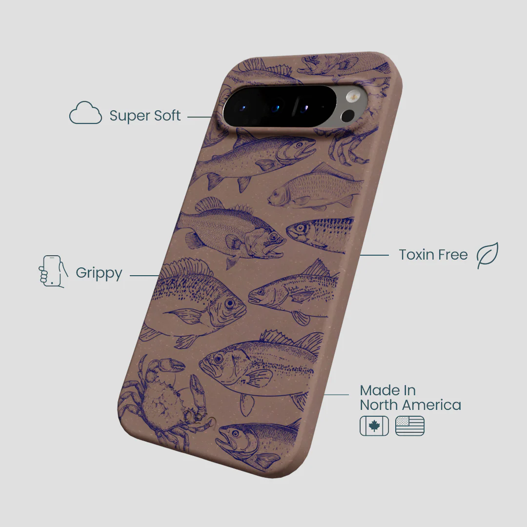 Chocolate Brown Vintage Catch Google Pixel 9 Pro XL Case - Image 4