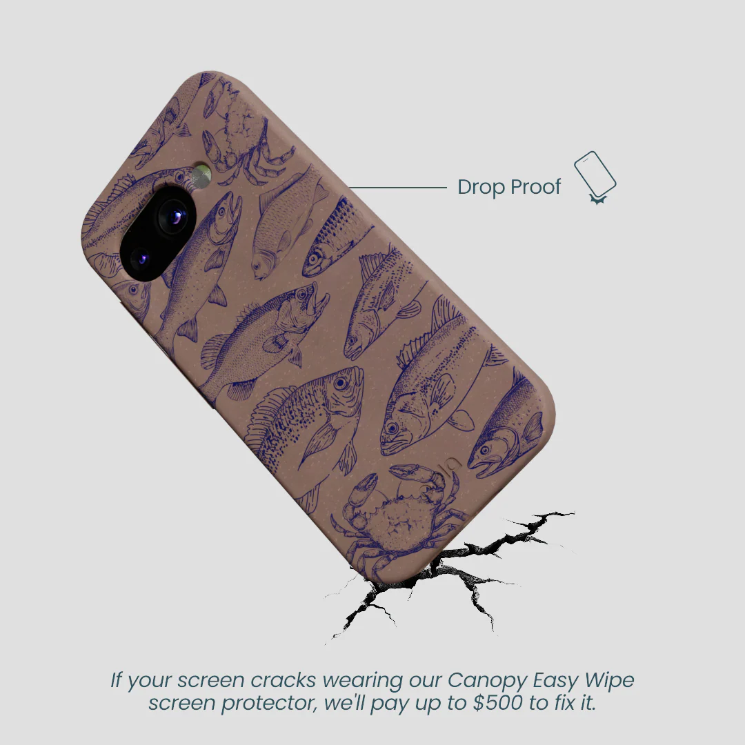 Chocolate Brown Vintage Catch Google Pixel 9a Case - Image 5