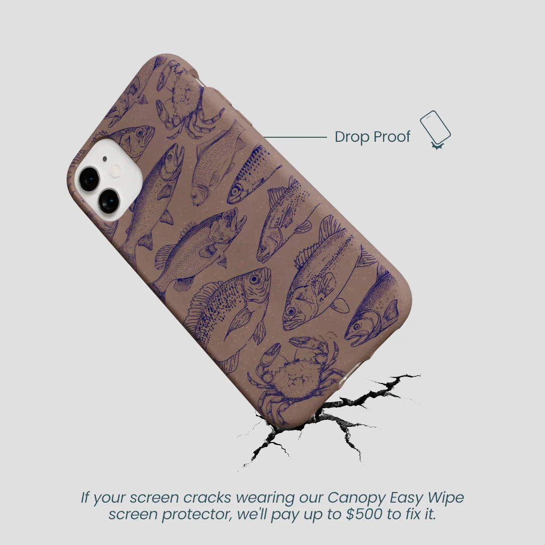 Chocolate Brown Vintage Catch iPhone 11 Case - Image 5