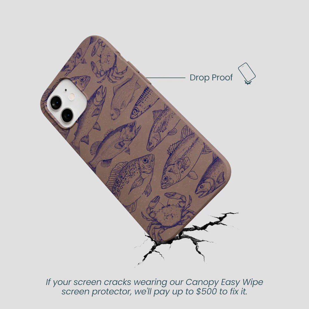 Chocolate Brown Vintage Catch iPhone 12/ iPhone 12 Pro Case - Image 5