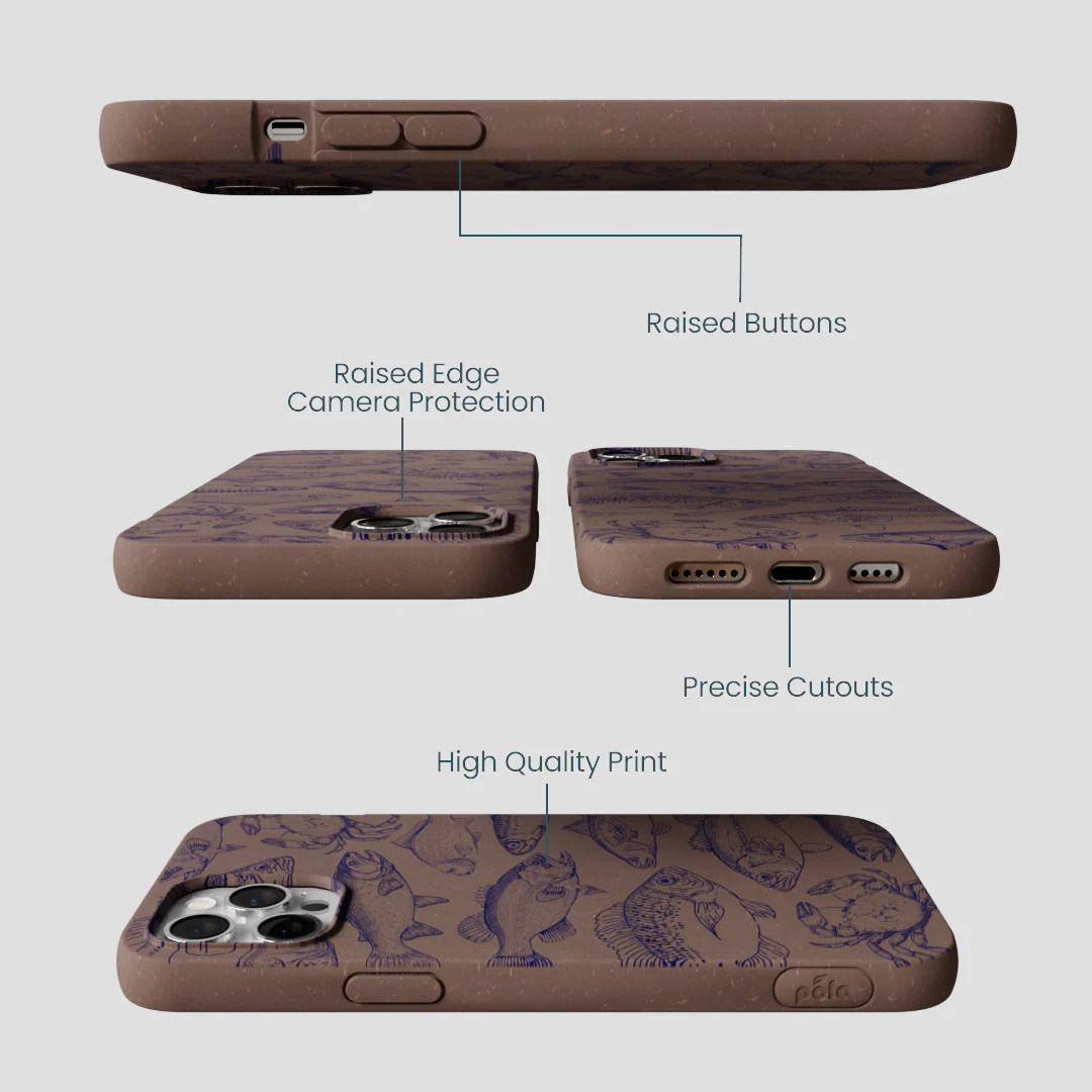 Chocolate Brown Vintage Catch iPhone 12 Pro Max Case - Image 3