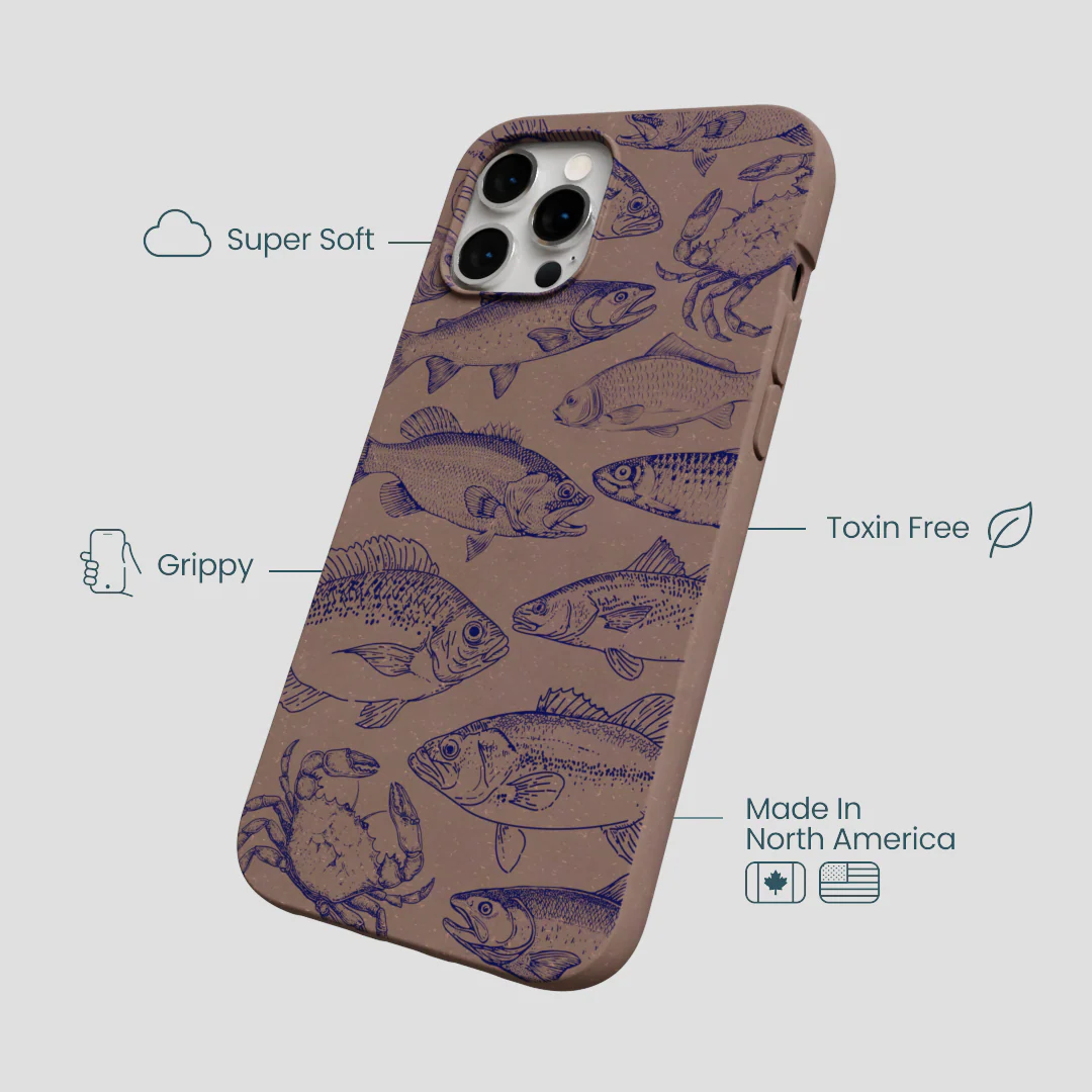 Chocolate Brown Vintage Catch iPhone 12 Pro Max Case - Image 4