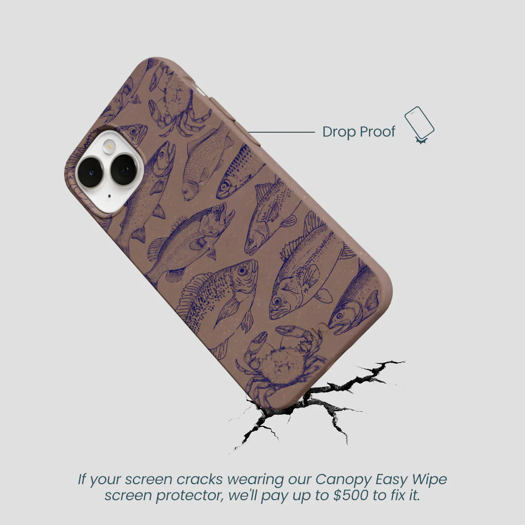 Chocolate Brown Vintage Catch iPhone 13 Case - Image 5