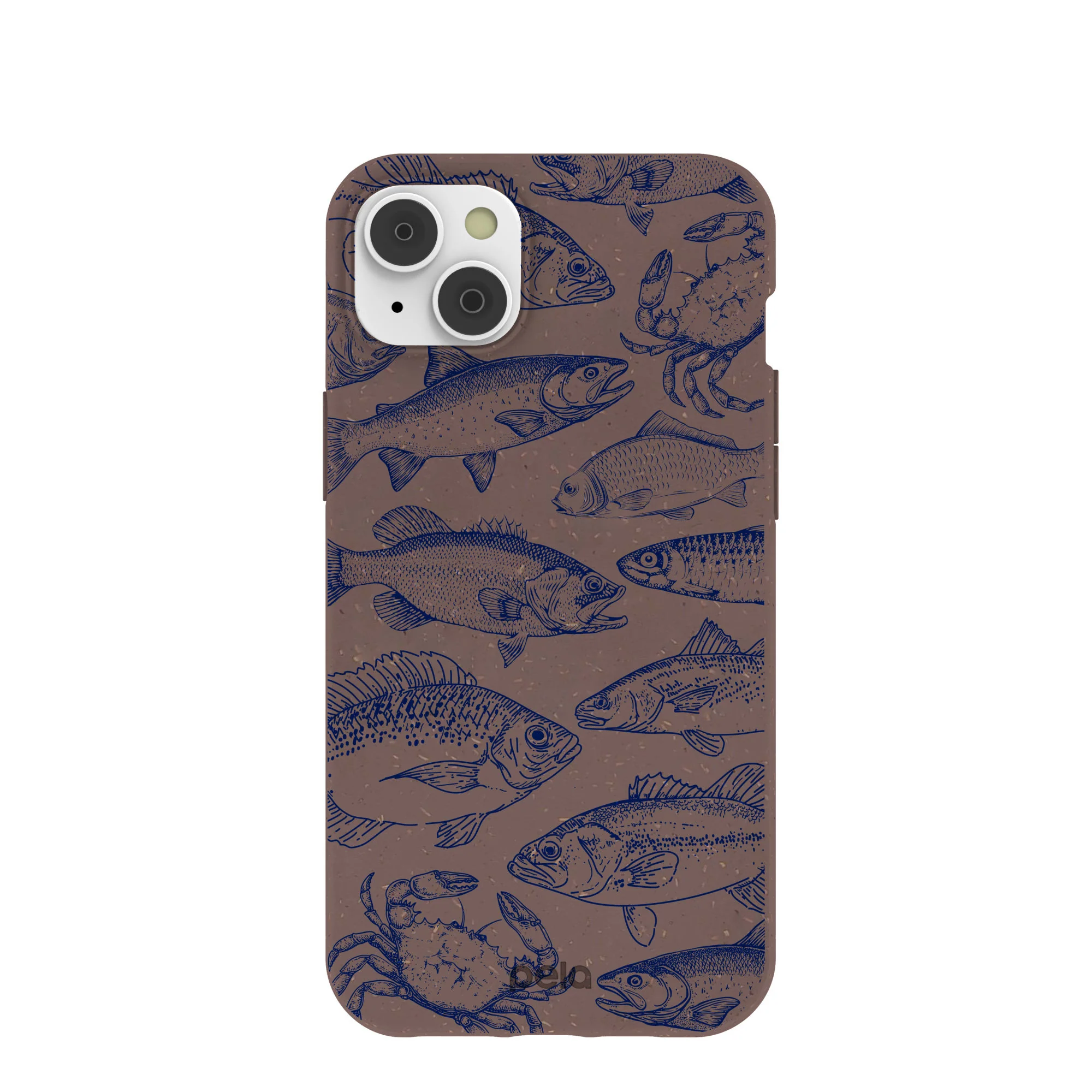 Chocolate Brown Vintage Catch iPhone 14 Plus Case