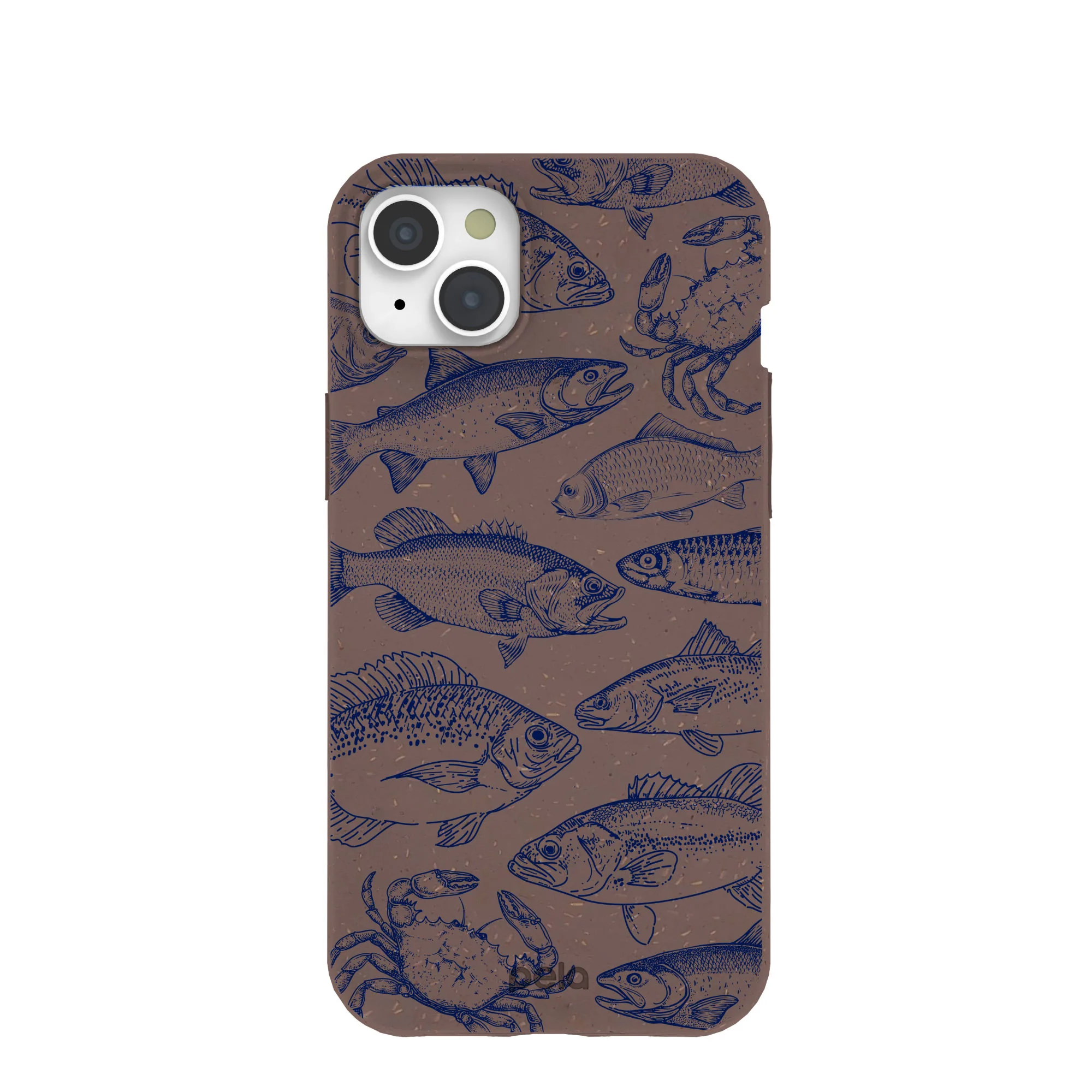 Chocolate Brown Vintage Catch iPhone 15 Plus Case