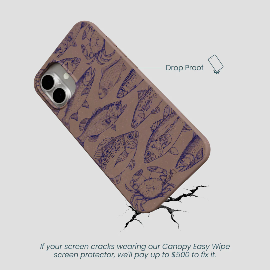 Chocolate Brown Vintage Catch iPhone 16 Plus Case - Image 5