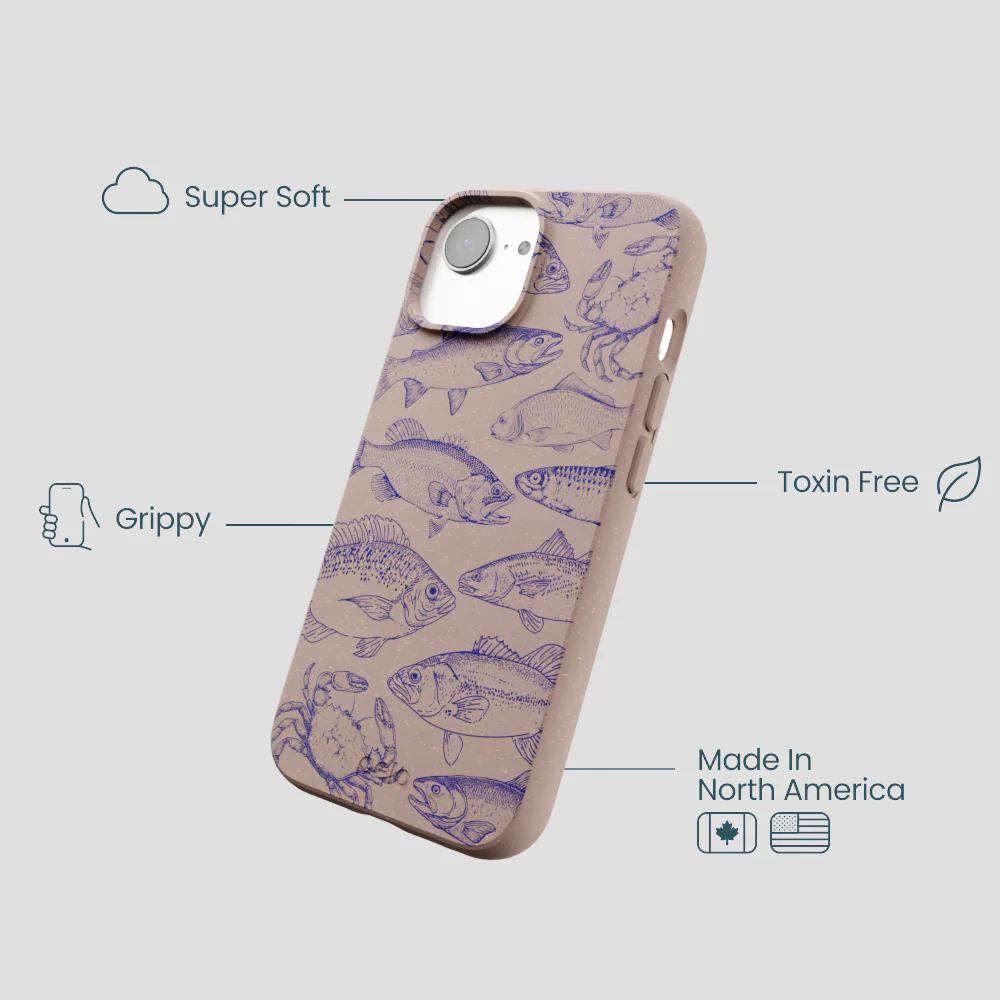 Chocolate Brown Vintage Catch iPhone 16e/17e Case - Image 4