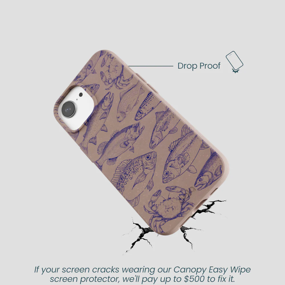 Chocolate Brown Vintage Catch iPhone 16e/17e Case - Image 5