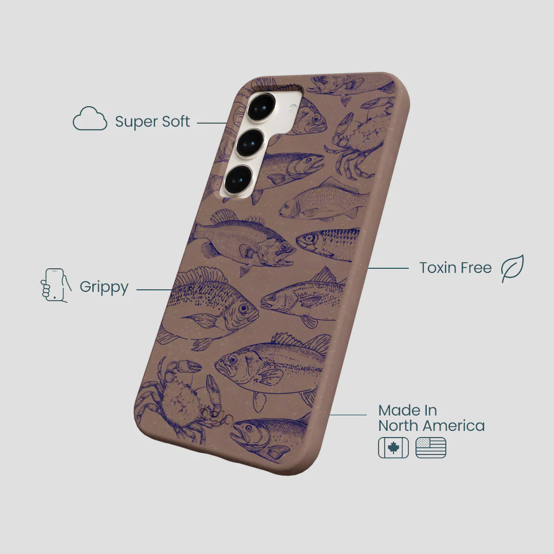 Chocolate Brown Vintage Catch Samsung Galaxy S23 Case - Image 4