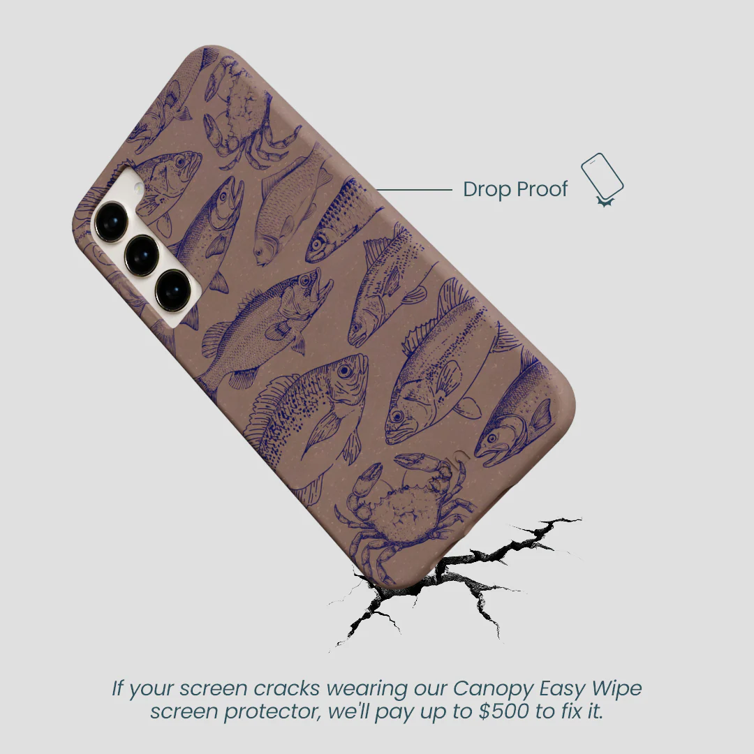 Chocolate Brown Vintage Catch Samsung Galaxy S23+(Plus) Case - Image 5