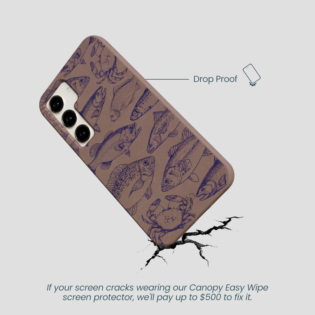 Chocolate Brown Vintage Catch Samsung Galaxy S24 Case - Image 5