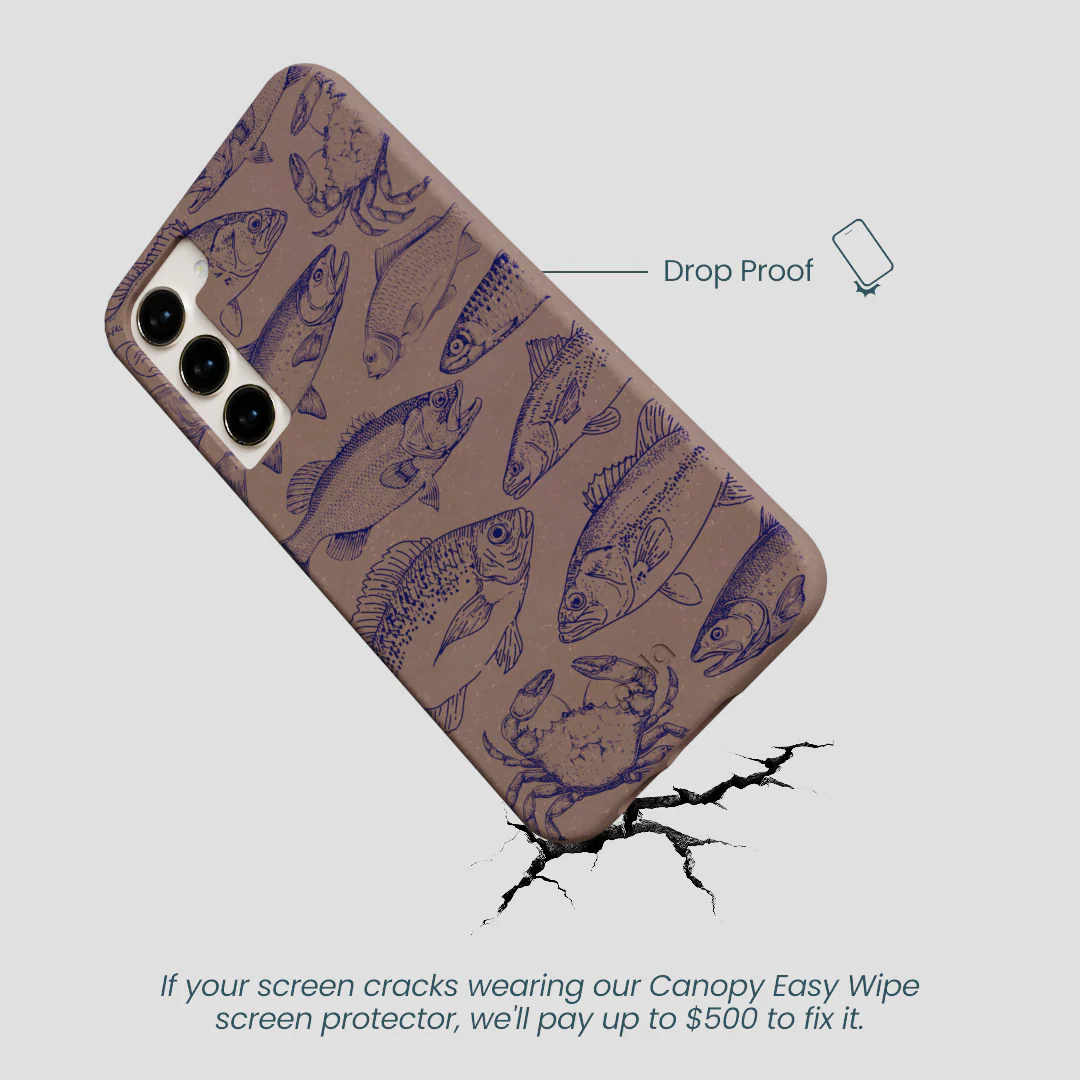 Chocolate Brown Vintage Catch Samsung Galaxy S24+(Plus) Case - Image 5