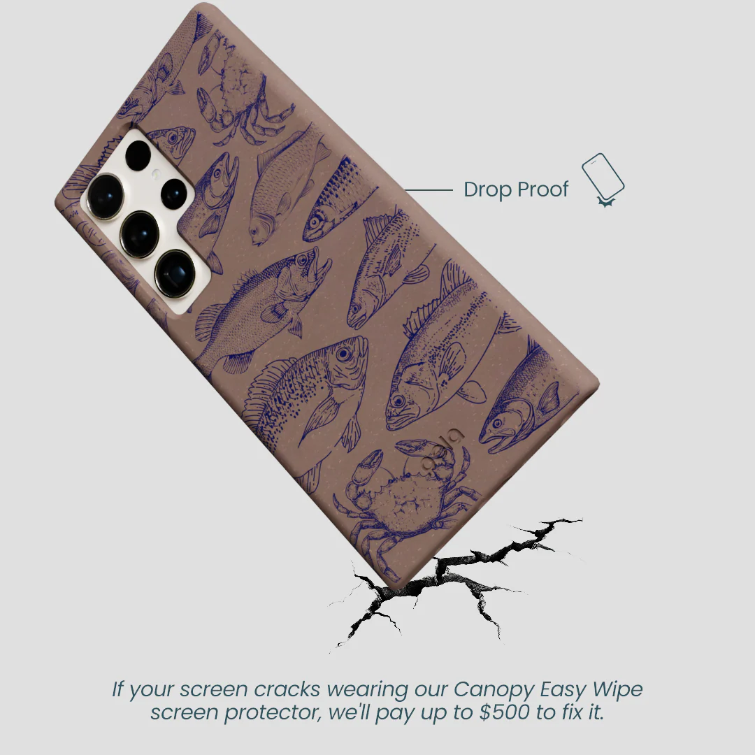 Chocolate Brown Vintage Catch Samsung Galaxy S24 Ultra Case - Image 5