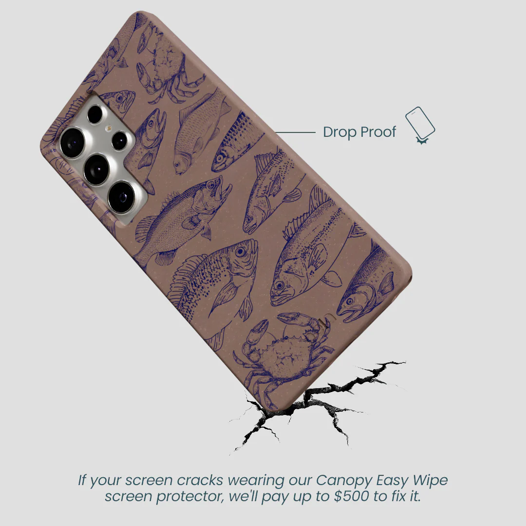 Chocolate Brown Vintage Catch Samsung Galaxy S25 Ultra Case - Image 5