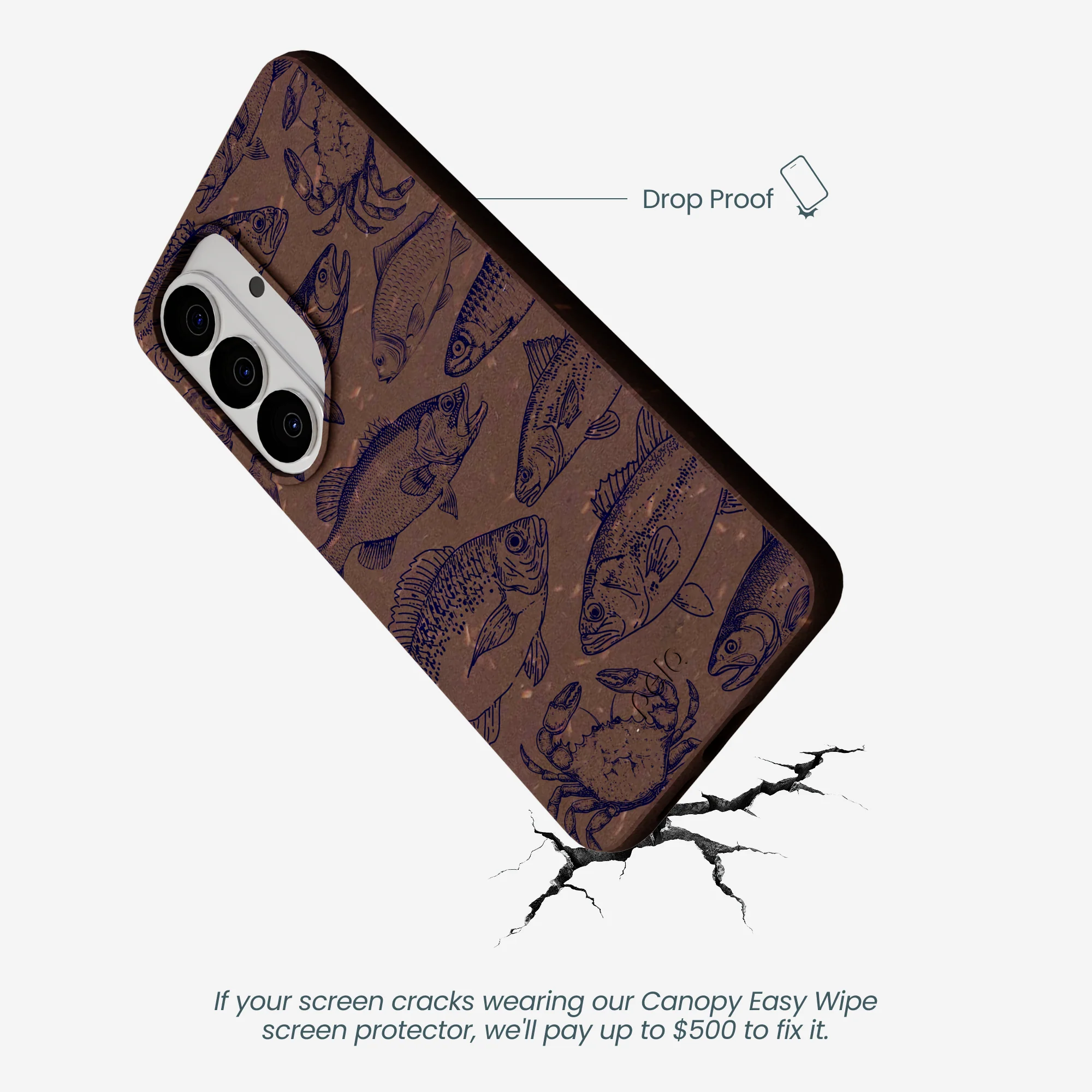 Chocolate Brown Vintage Catch Samsung Galaxy S26 Case - Image 5