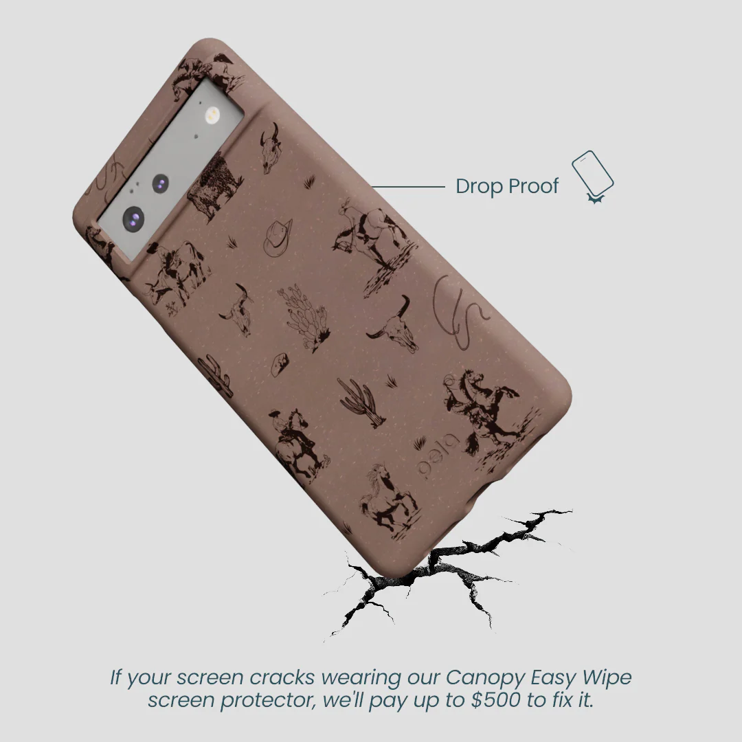 Chocolate Brown Wild Frontier Google Pixel 6a Case - Image 5