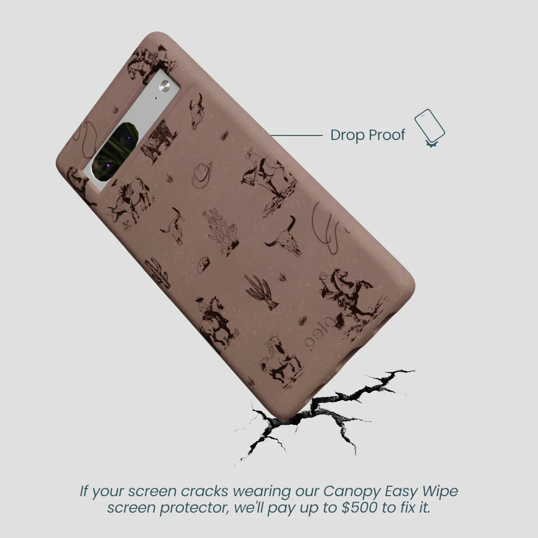 Chocolate Brown Wild Frontier Google Pixel 7 Case - Image 5