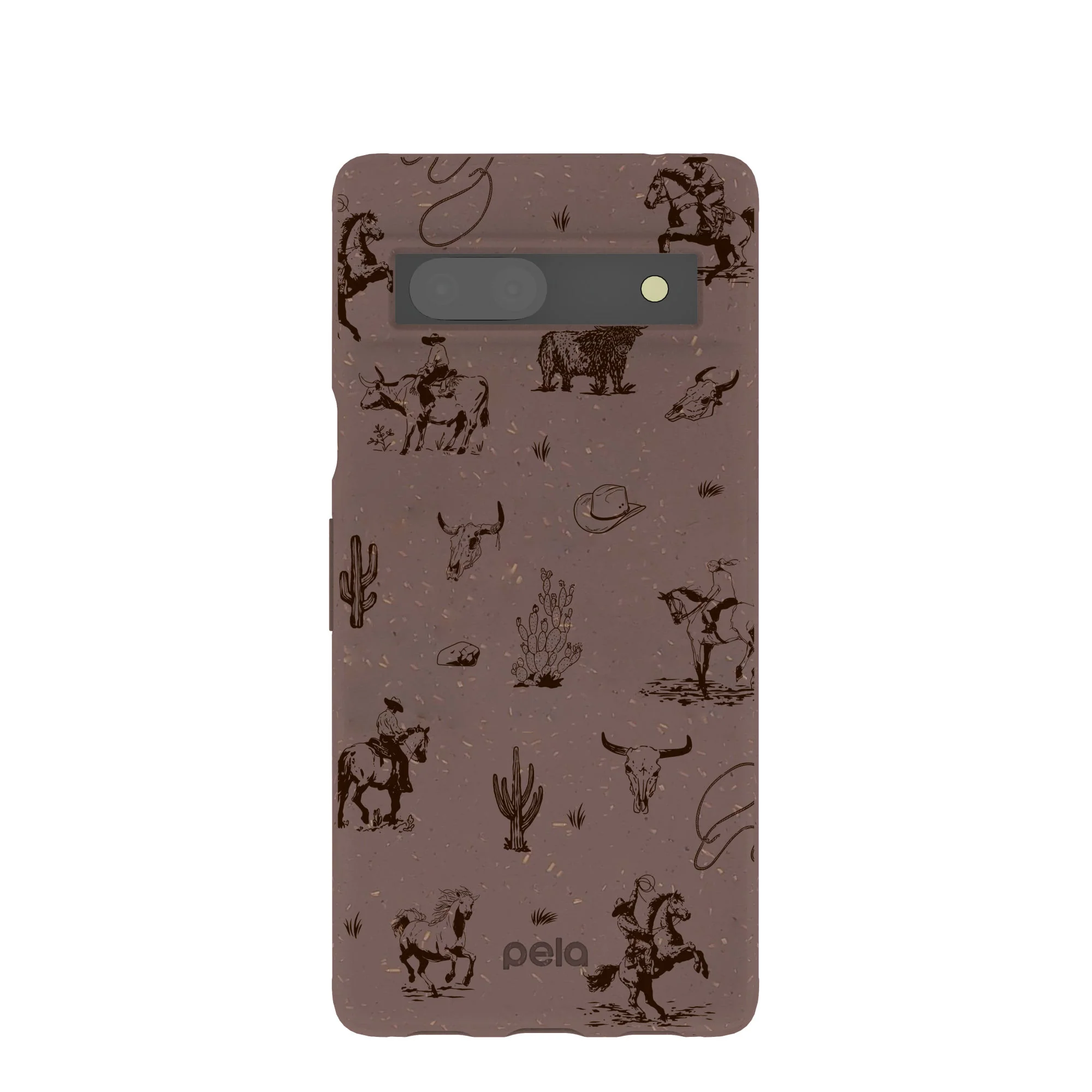 Chocolate Brown Wild Frontier Google Pixel 7a Case
