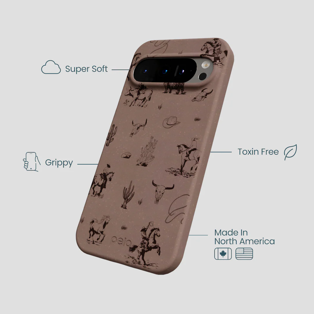 Chocolate Brown Wild Frontier Google Pixel 9/9 Pro Case - Image 4