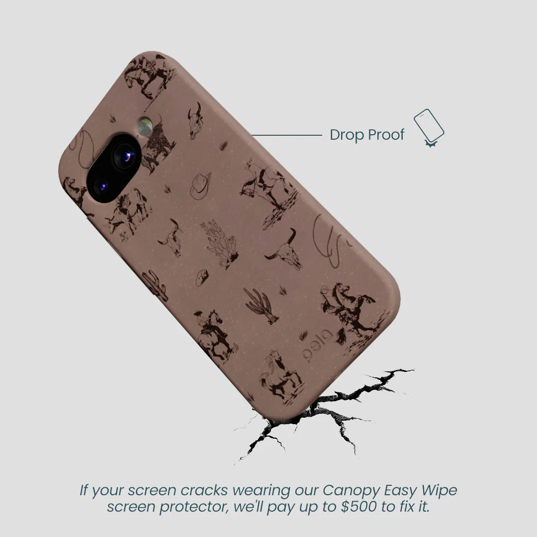 Chocolate Brown Wild Frontier Google Pixel 9a Case - Image 5