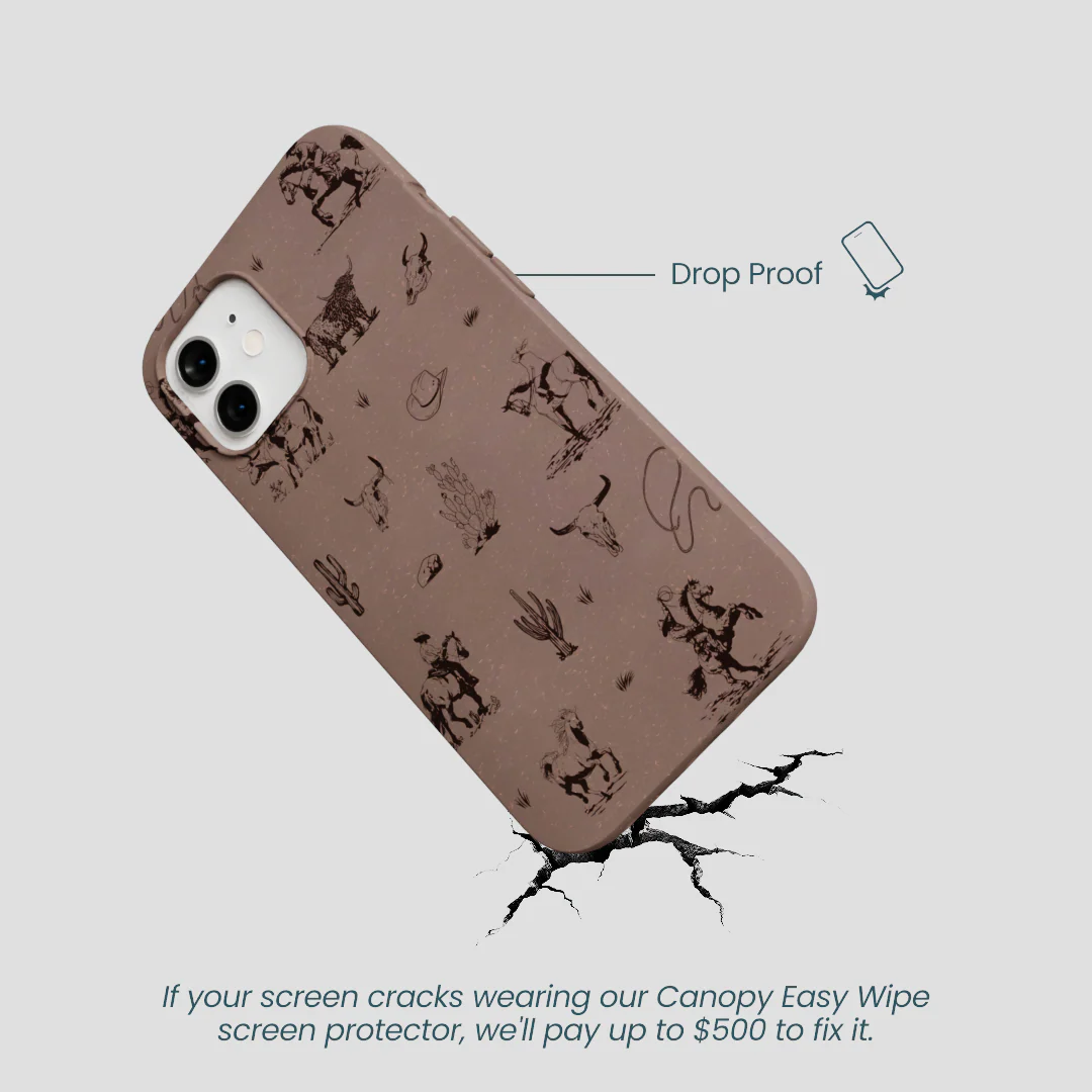 Chocolate Brown Wild Frontier iPhone 12/ iPhone 12 Pro Case - Image 5